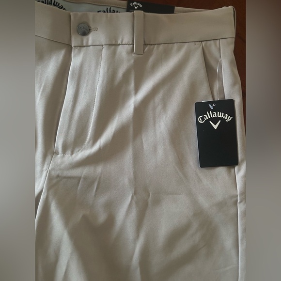 Callaway Men’s Opti-Dri Flat Front Stretch Golf Short 32 waist 9in length NWT - Picture 9 of 11
